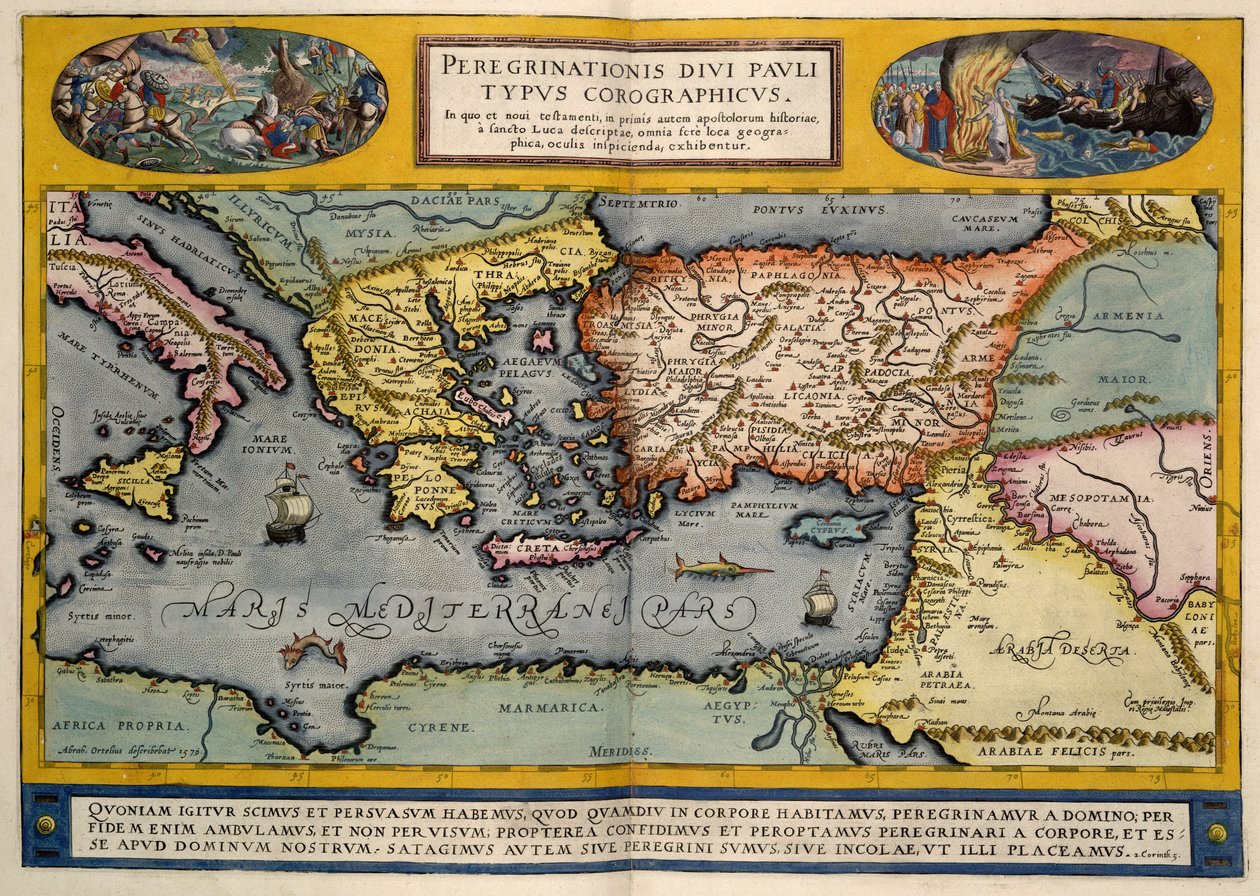 Akdeniz bölgesi by Abraham Ortelius