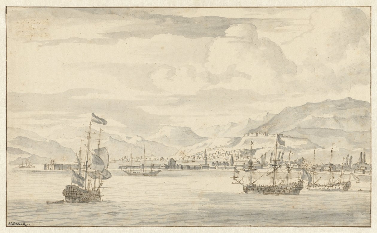 Smyrna Görünümü (İzmir) by Abraham Storck