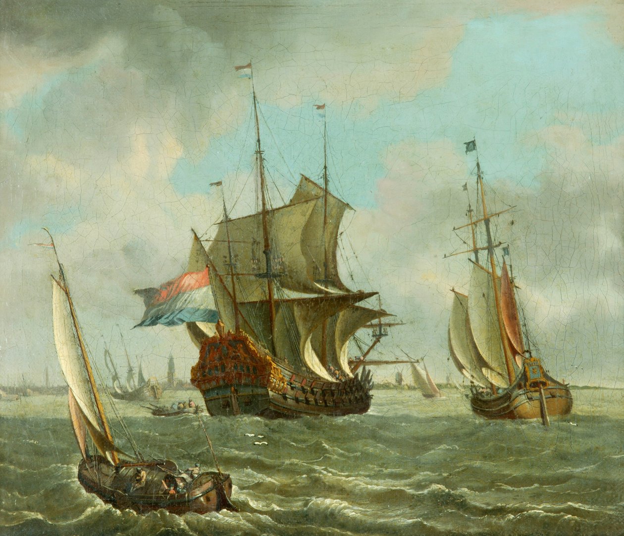 Amsterdam'dan nakliye (tuval üzerine yağlı boya) by Abraham Storck