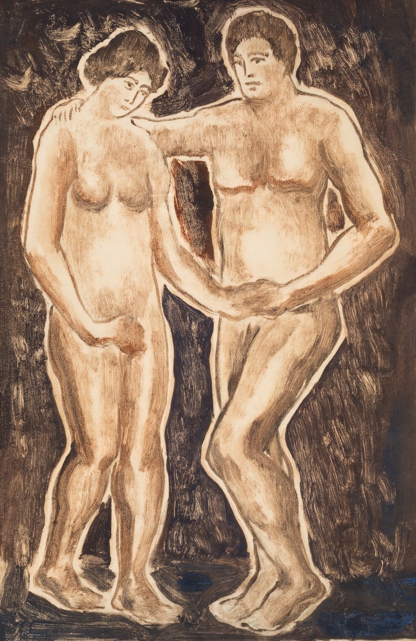 Figür Çizimi, 1908. by Abraham Walkowitz