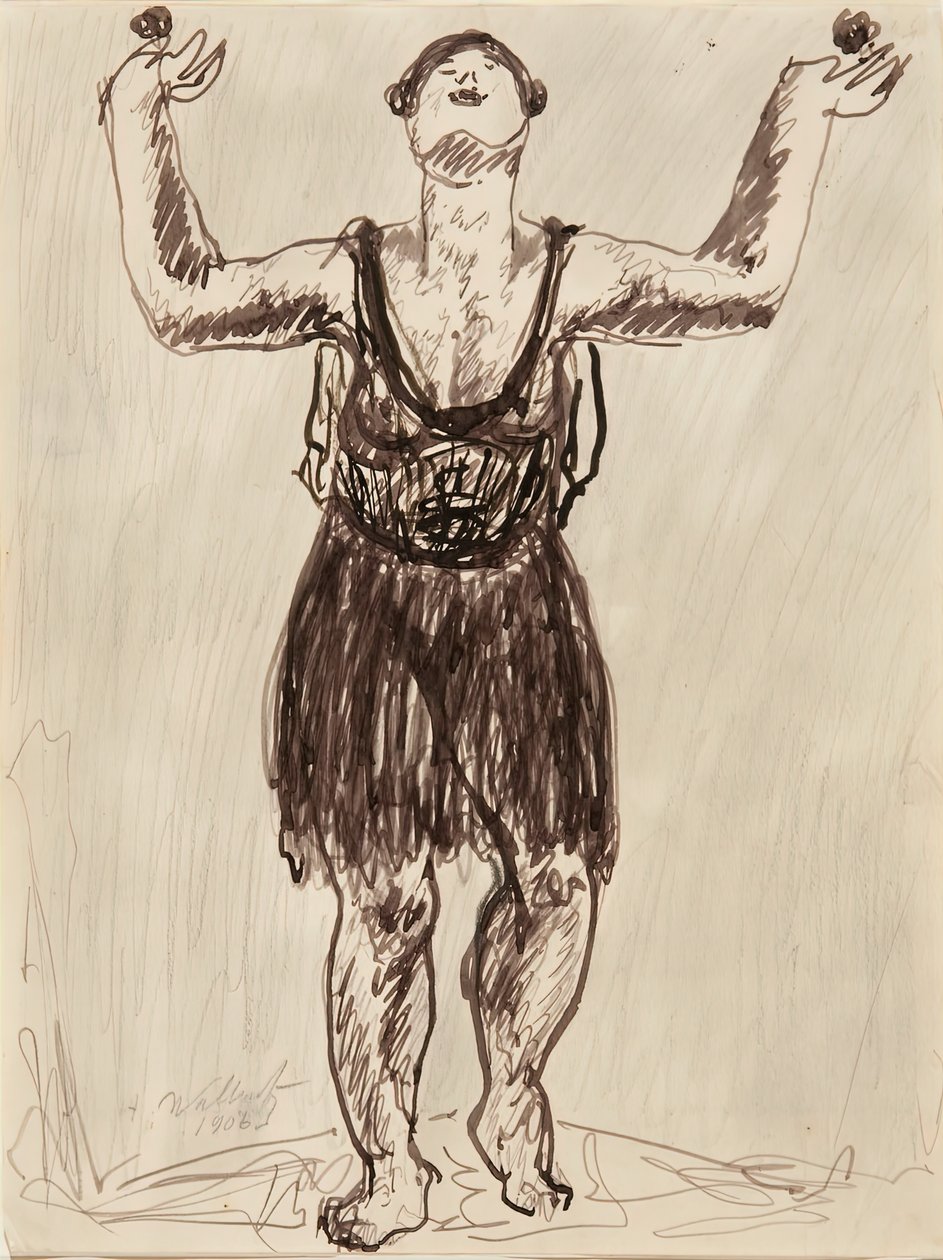 Isadora, 1906. by Abraham Walkowitz