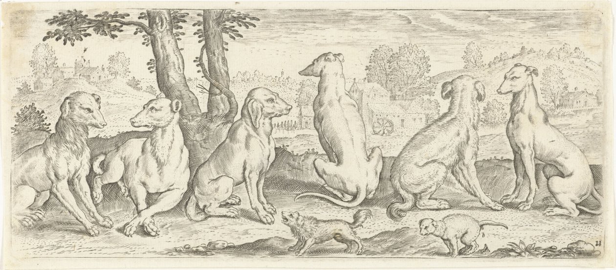 köpekler Hayvanlar (dizi adı) by Abraham de Bruyn (possibly)