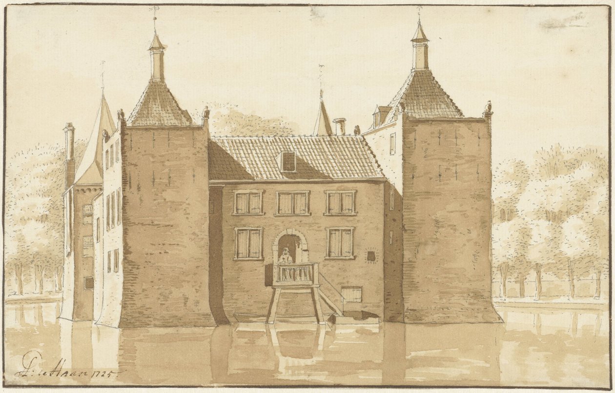 Ilpenstein Hanesi, Ilpendam, arkadan by Abraham de Haen (II)