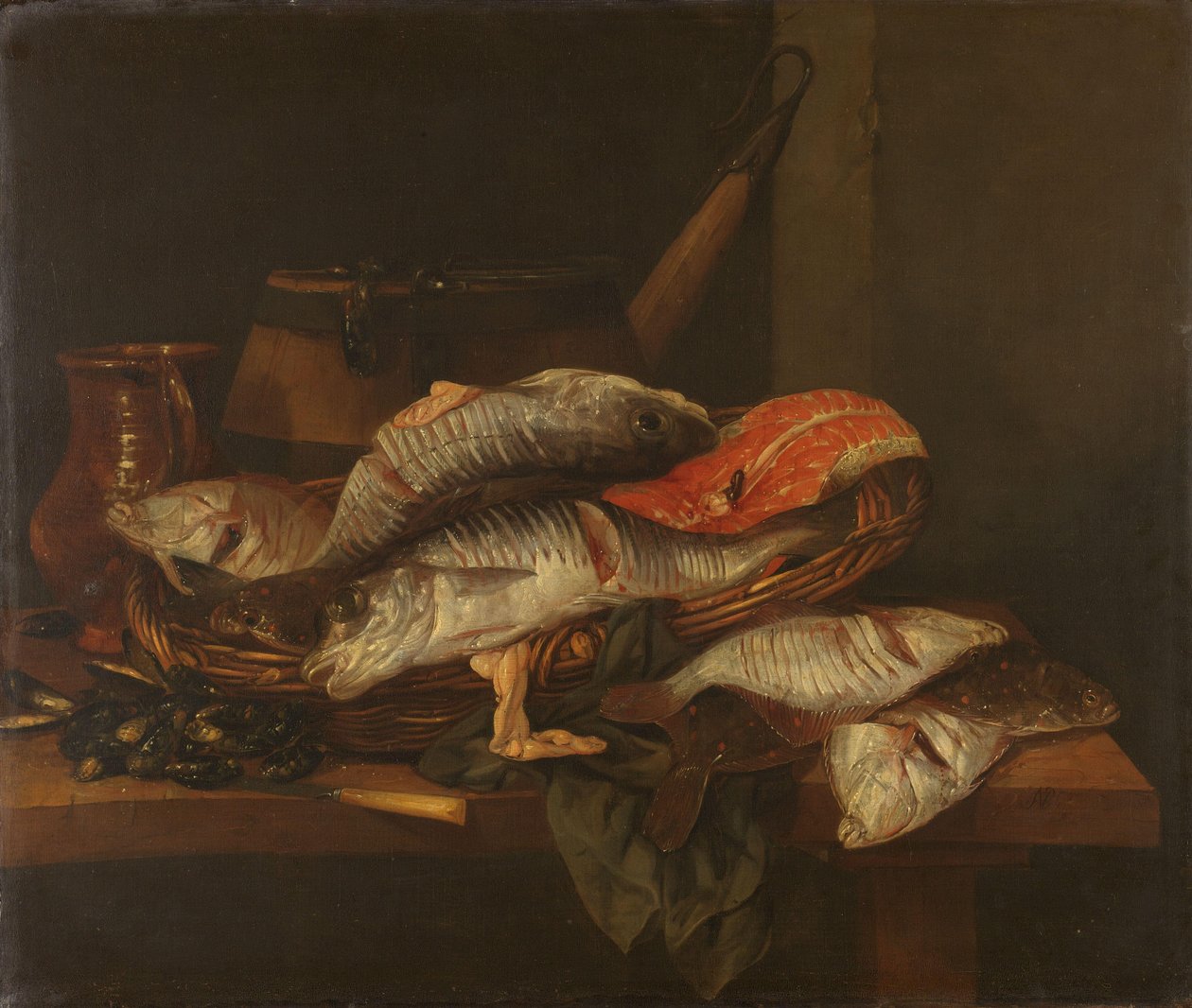 Balık ile Natürmort by Abraham van Beyeren