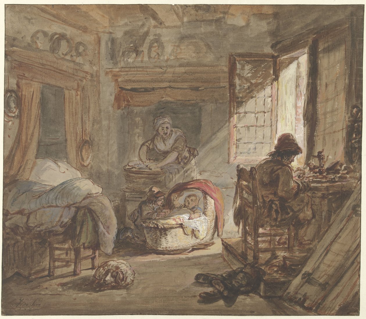 Aile ile iç by Abraham van Strij (I)