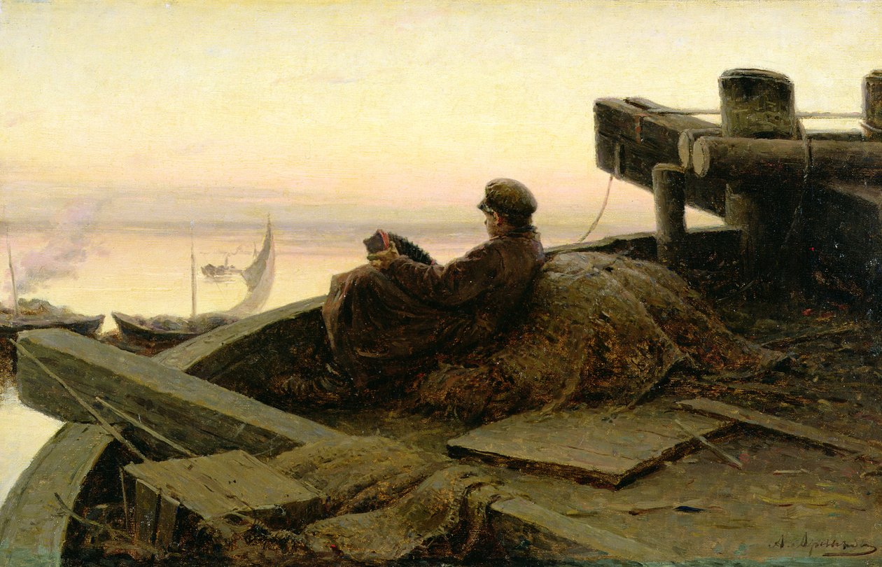 Volga Nehri Üzerinde, 1889 by Abram Efimovich Arkhipov