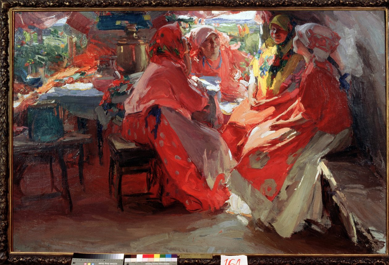 Ziyaretçiler by Abram Efimovich Arkhipov