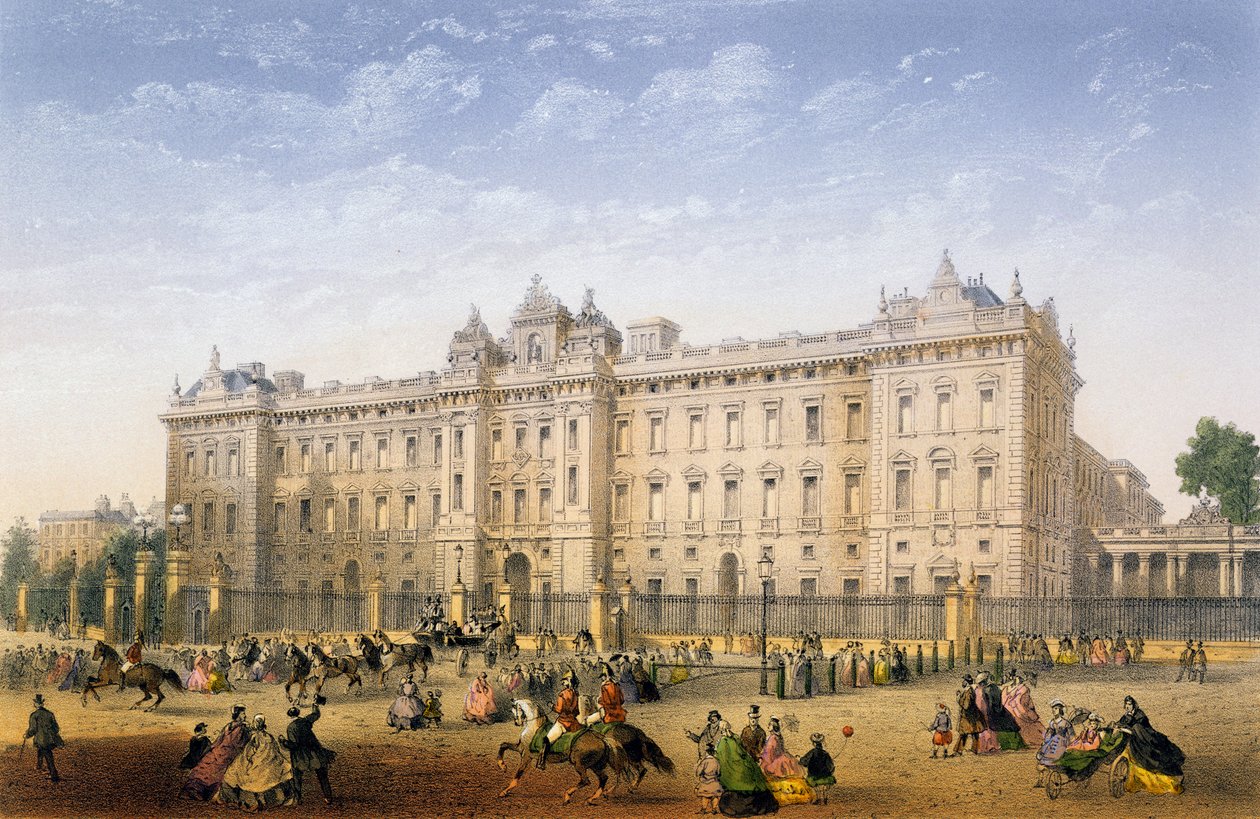 Buckingham Sarayı, c.1862 by Achille Louis Martinet