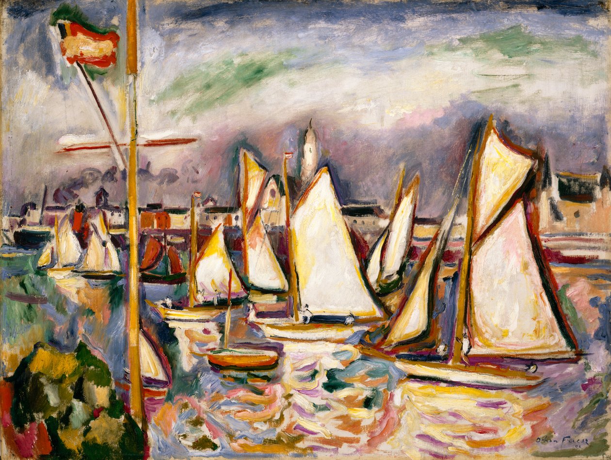 Anvers'teki Tekne Yarışı by Achille Emile Othon Friesz