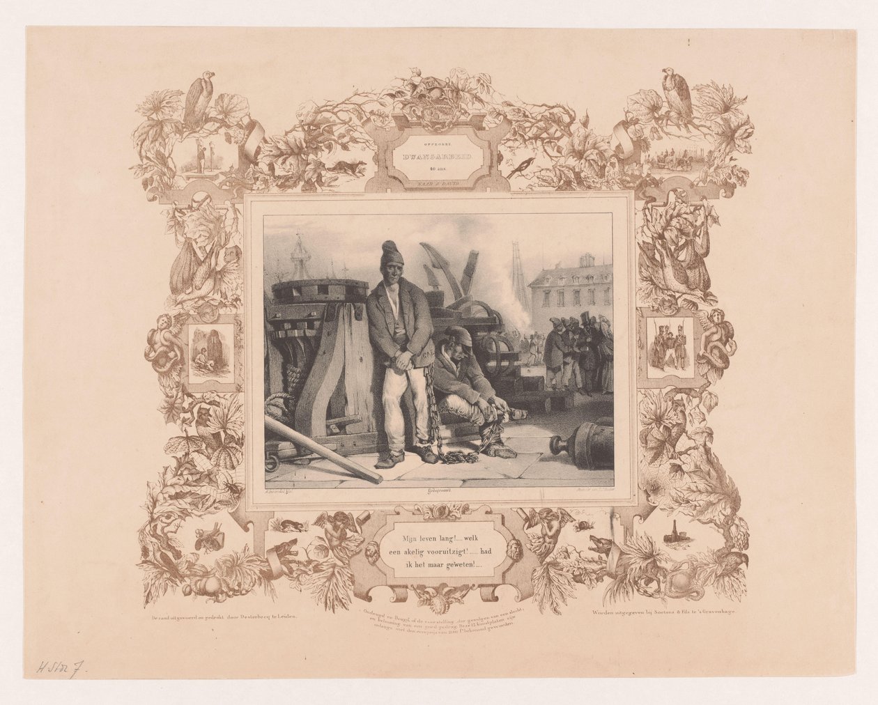 Opprobre / Dwangarbeid / 40 yıl (nesne üzerindeki başlık) by Achille Girardot