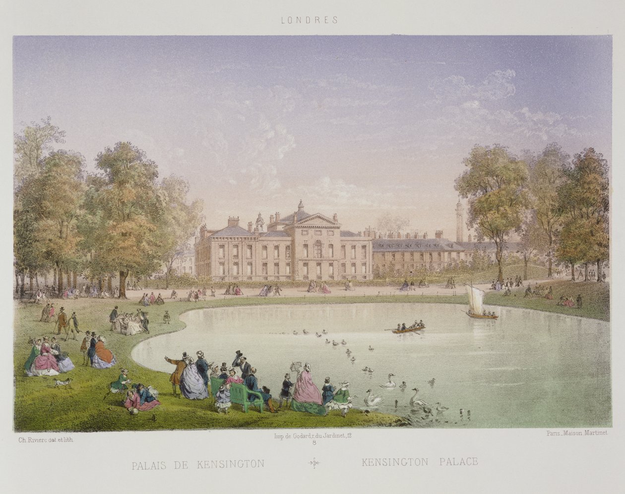 Kensington Sarayı, c.1862 by Achille Louis Martinet