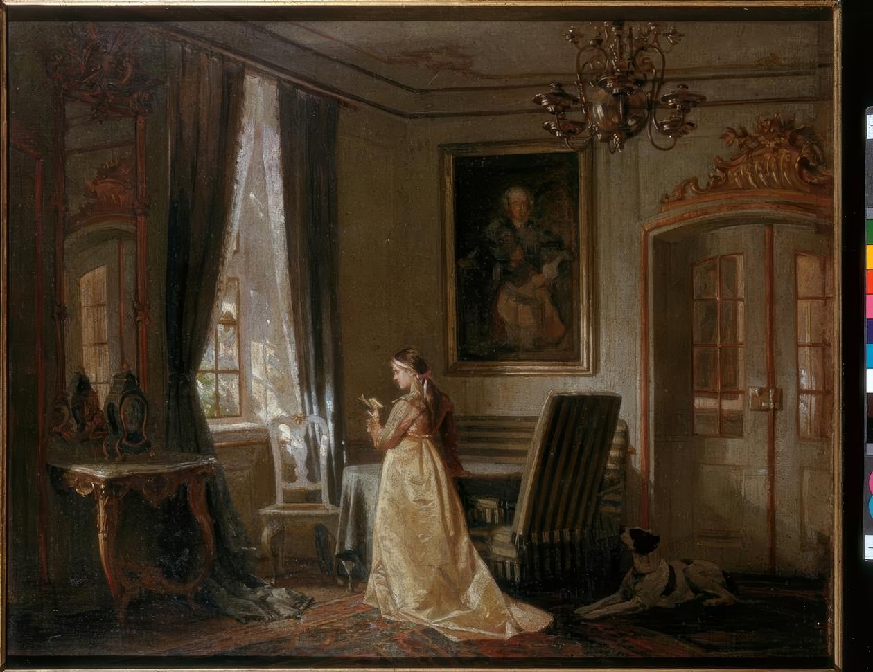 Wiepersdorf malikanesinin bahçe odası by Achim von Arnim