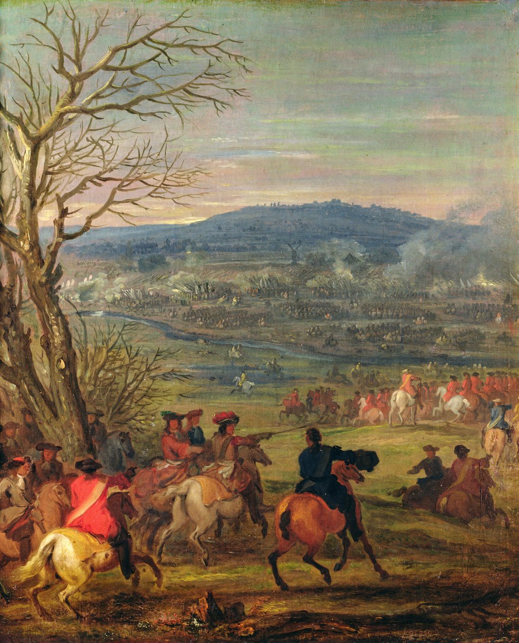 Louis XIV (1638-1715) Cassel Dağı yakınlarındaki Savaşta, 11 Nisan 1677, c.1678 by Adam Frans van der Meulen