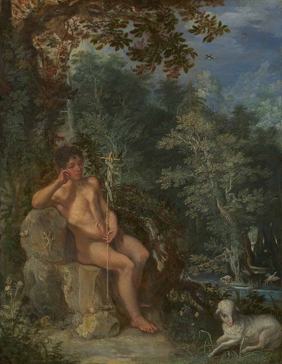 Vahşi Doğada Vaftizci Yahya by Adam Elsheimer