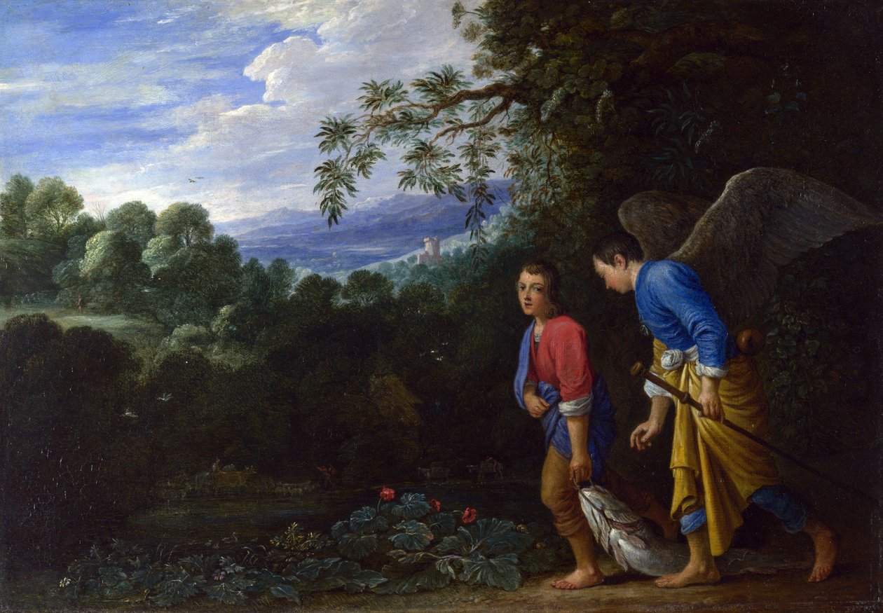 Tobias ve Başmelek Raphael, c.1650 by Adam Elsheimer