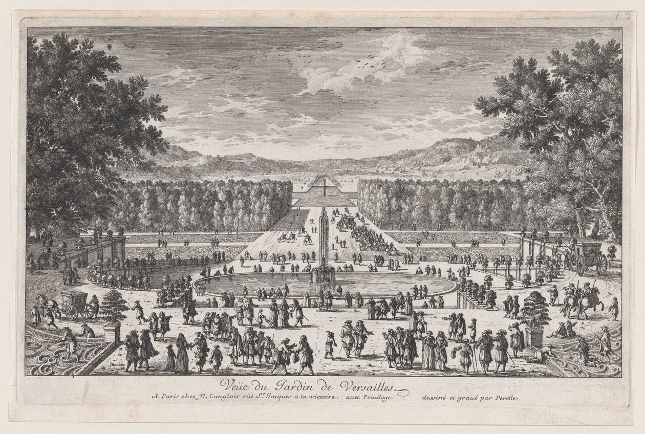Versay Bahçesi, 1660-95., 1660-95. by Adam Perelle