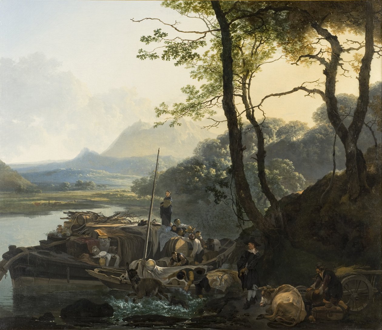 Feribot, c.1657 by Adam Pynacker
