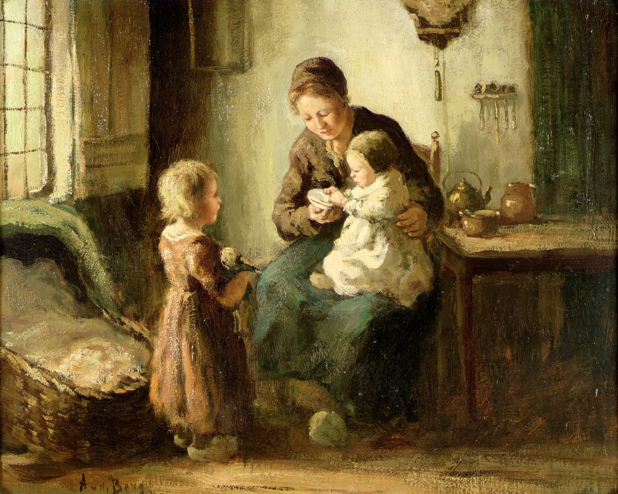 Bebekle oynamak, 19. yüzyıl by Adolf Julius Berg