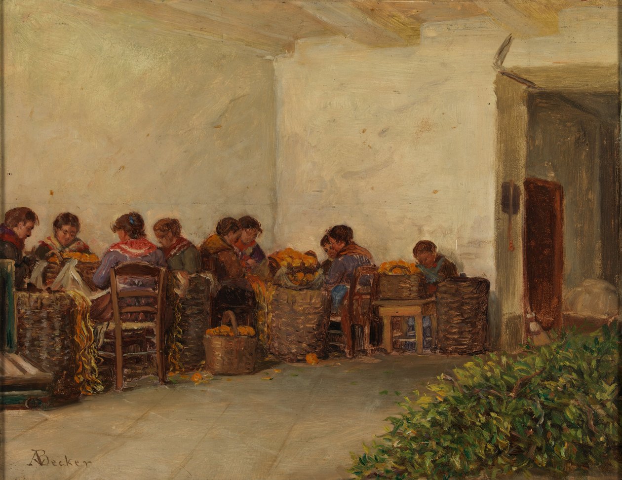 kırsal kadınlar by Adolf von Becker