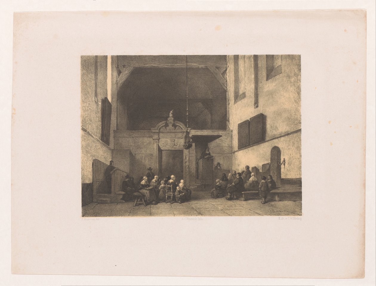 Rakamlarla kilise iç by Adolf Carel Nunnink