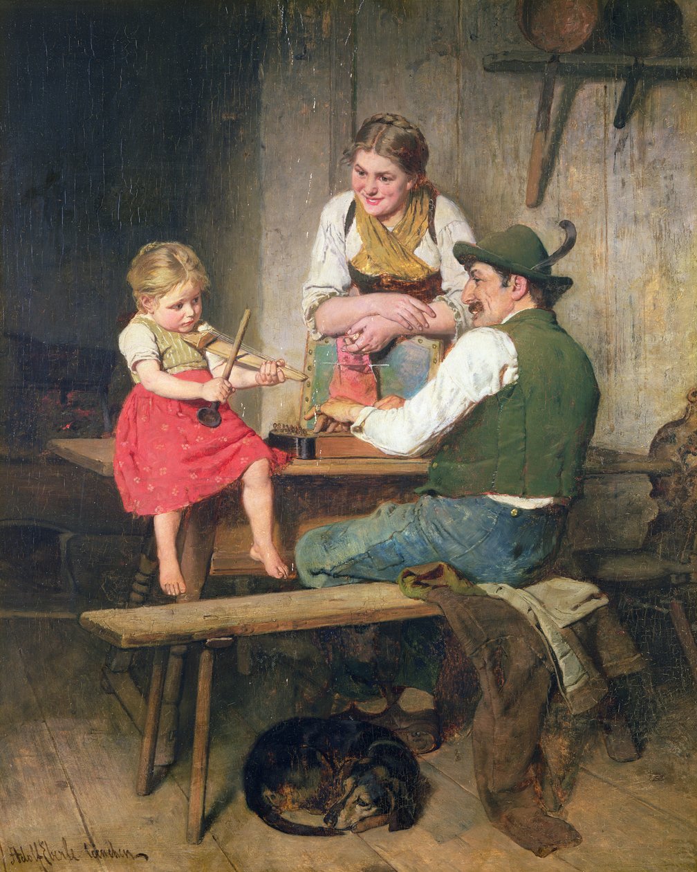 Mutlu Aile by Adolf Eberle