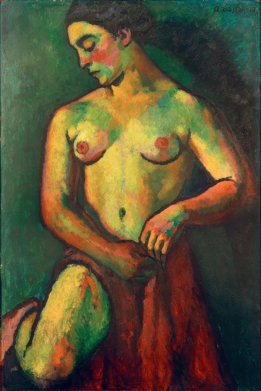 kırmızı etek by Adolf Erbslöh