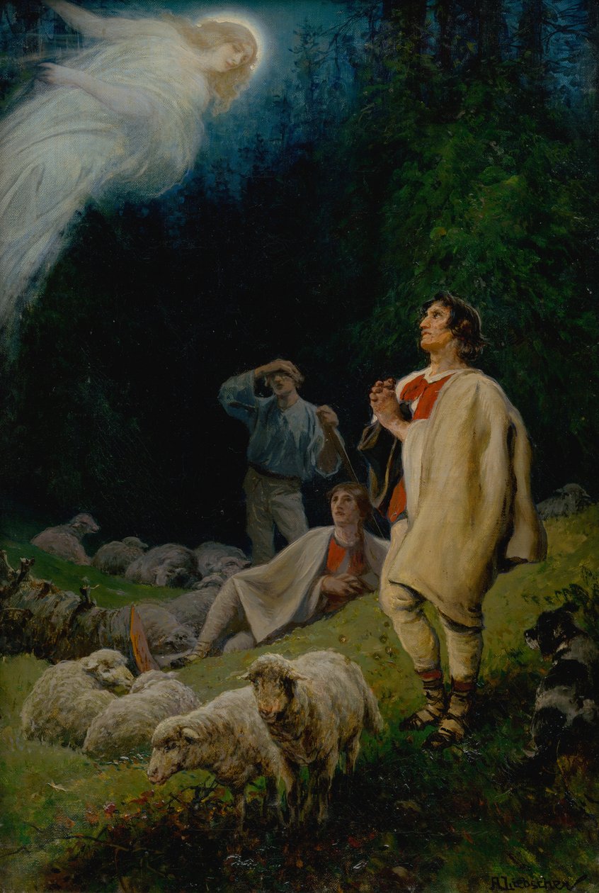 Çobanlara Müjde, 1880. by Adolf Liebscher