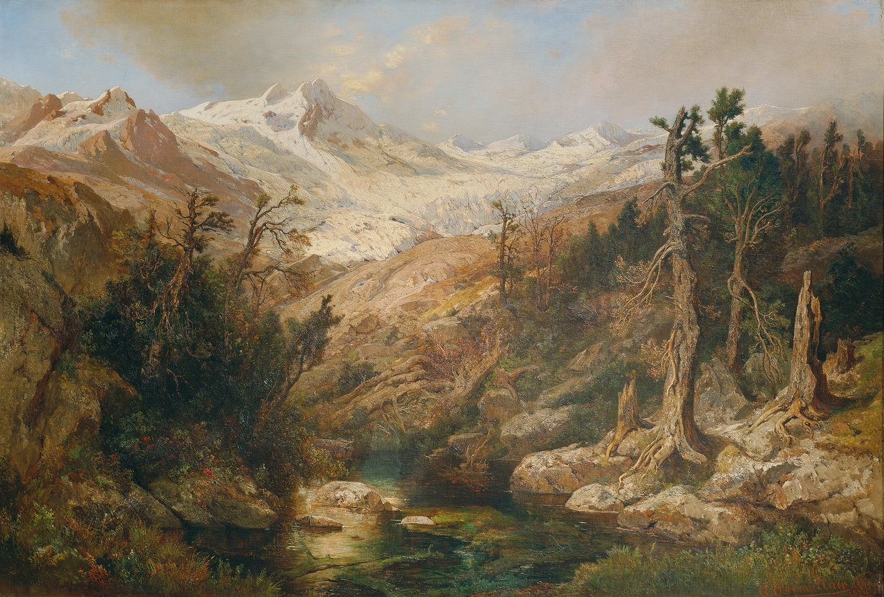 Rauriser Goldberggletscher by Adolf Obermüllner