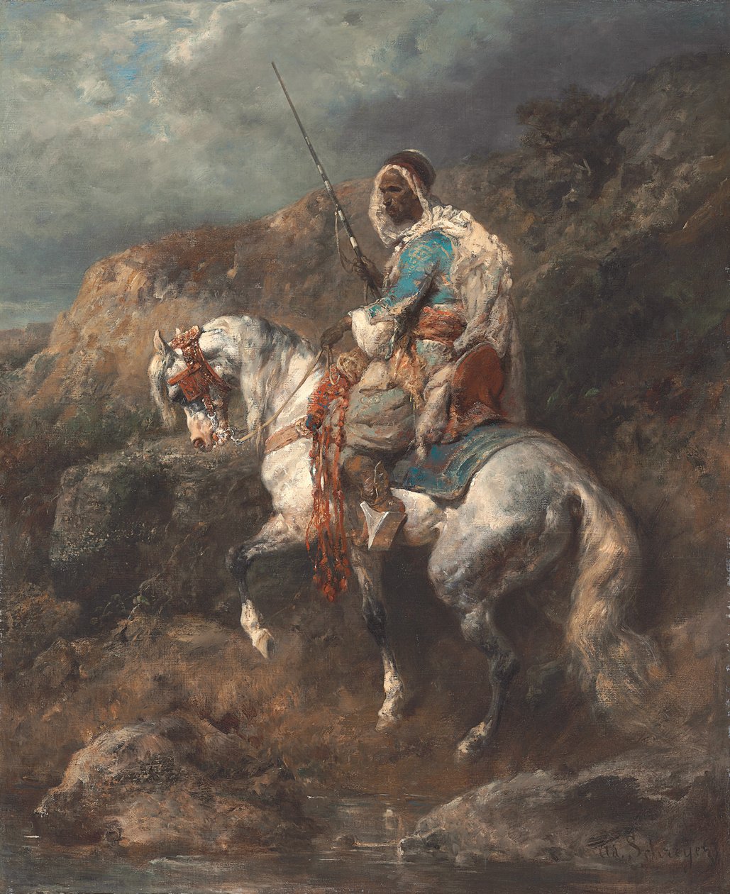 Arap Süvari by Adolf Schreyer