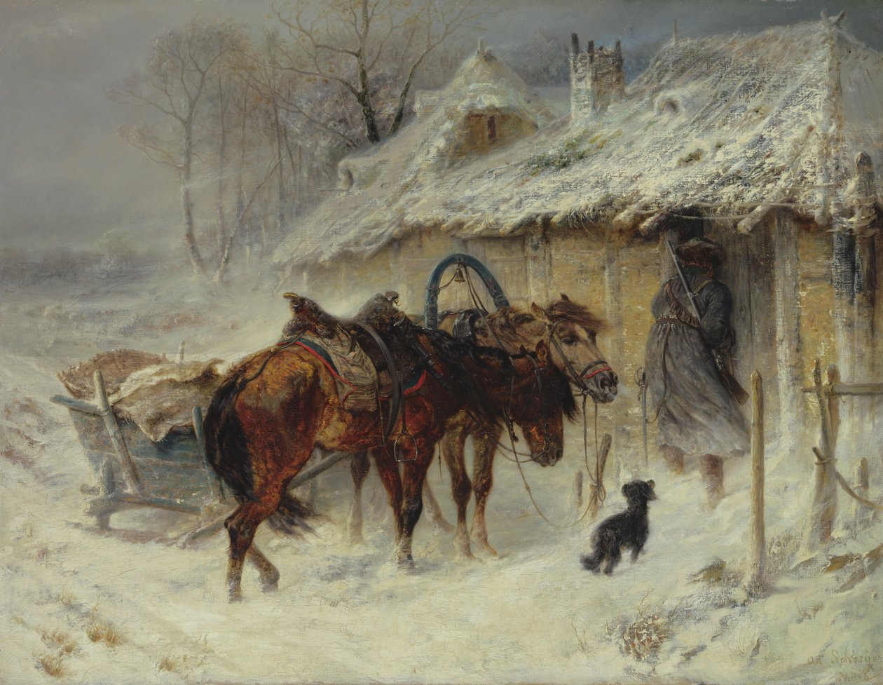 Kaçakçıları Aramak, 1867 dolayları by Adolf Schreyer