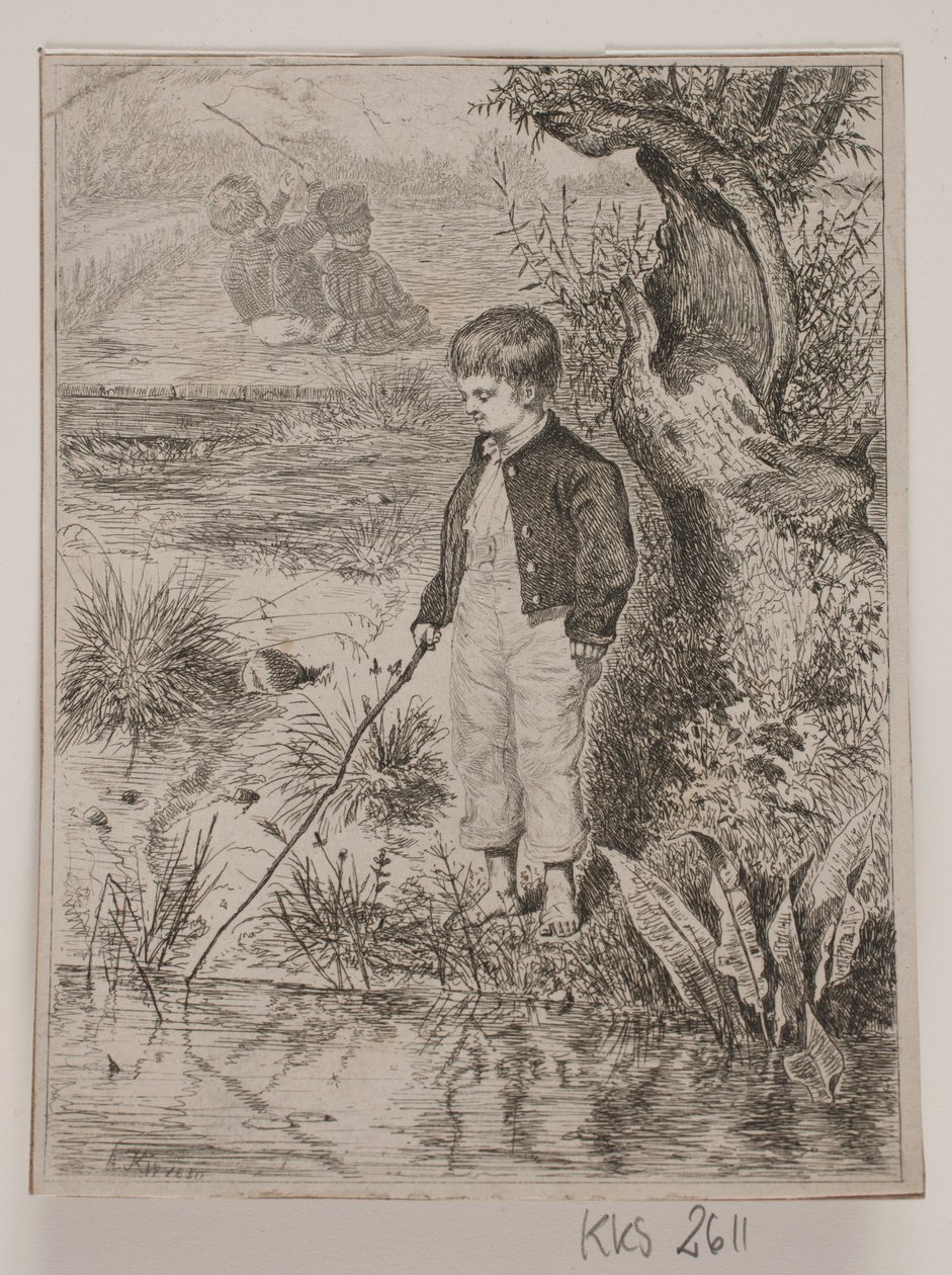 balıkçı çocuk by Johan Adolph Kittendorff