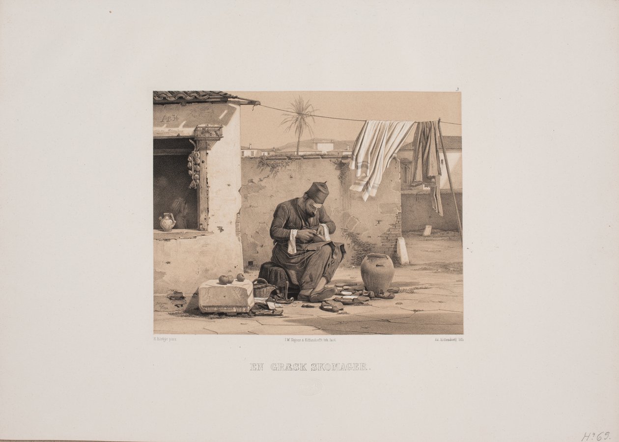 Yunan ayakkabıcı by Johan Adolph Kittendorff