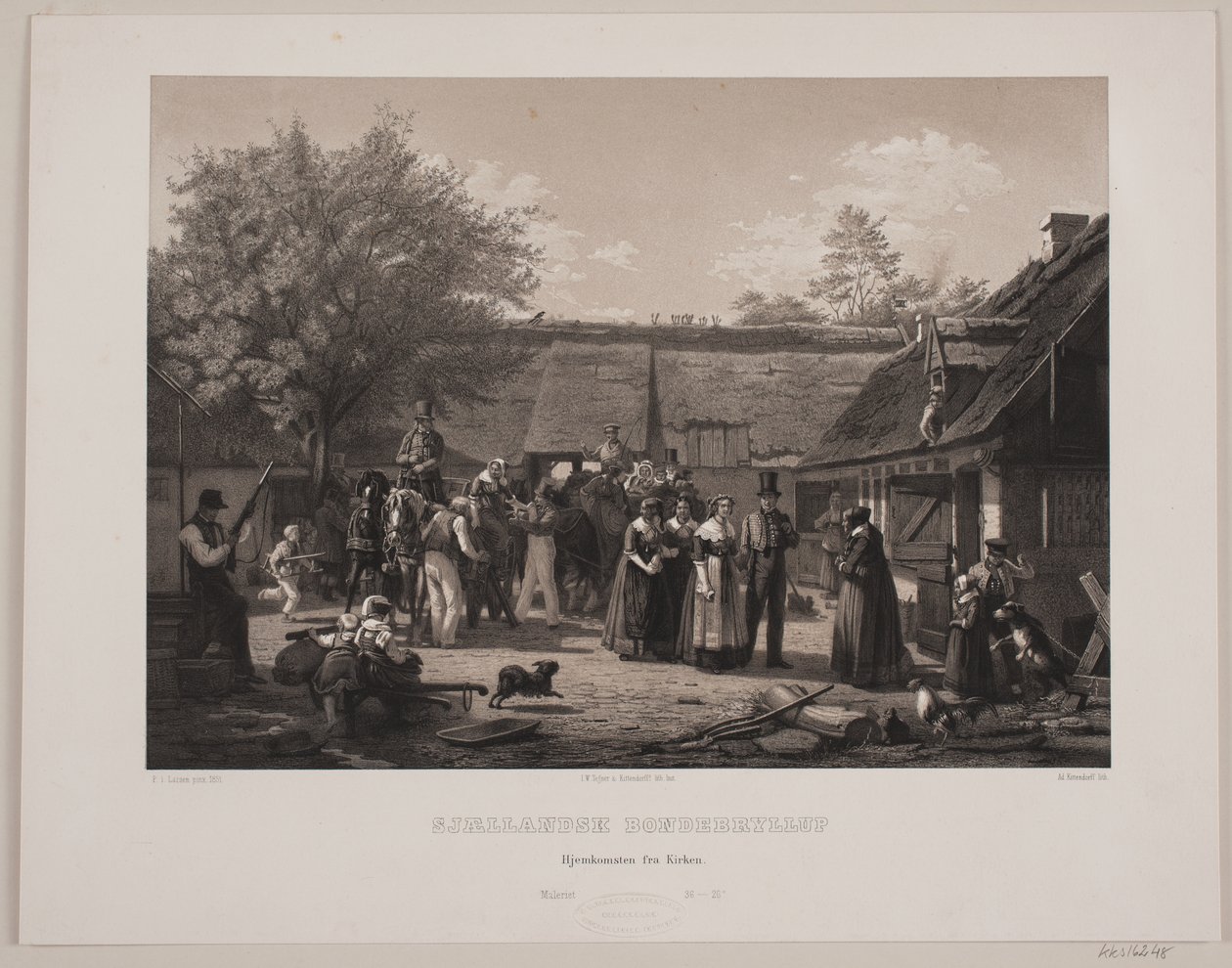 zelanda köylü düğünü by Johan Adolph Kittendorff