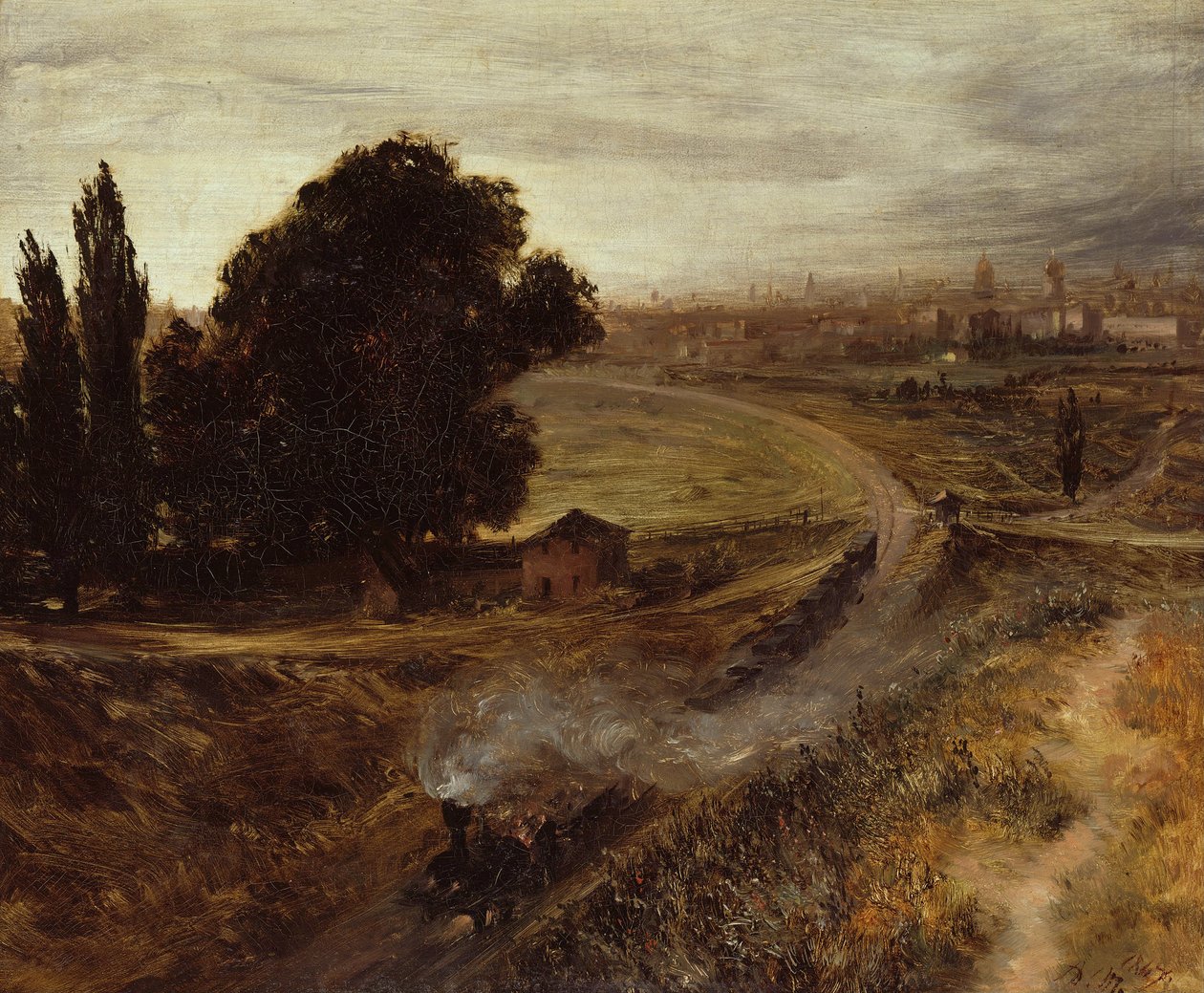 Berlin-Potsdamer Bahn by Adolph Menzel