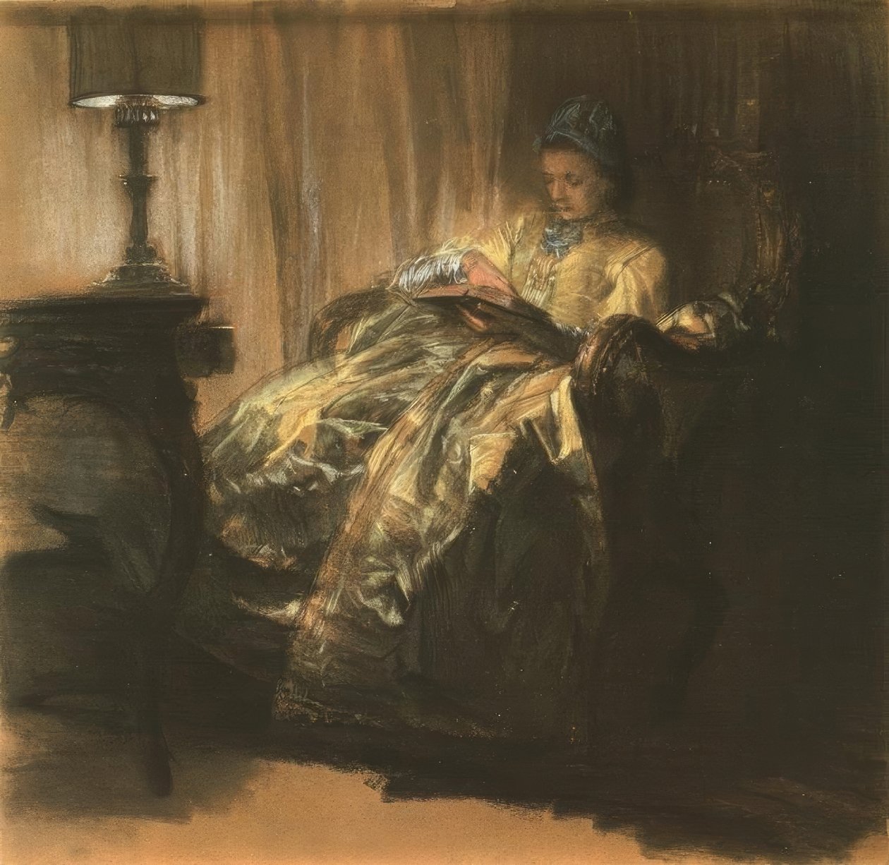 Lesende Dame by Adolph Menzel
