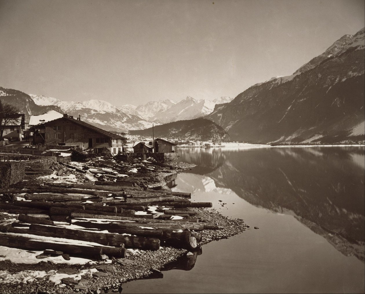 Brienz Gölü by Adolphe Braun