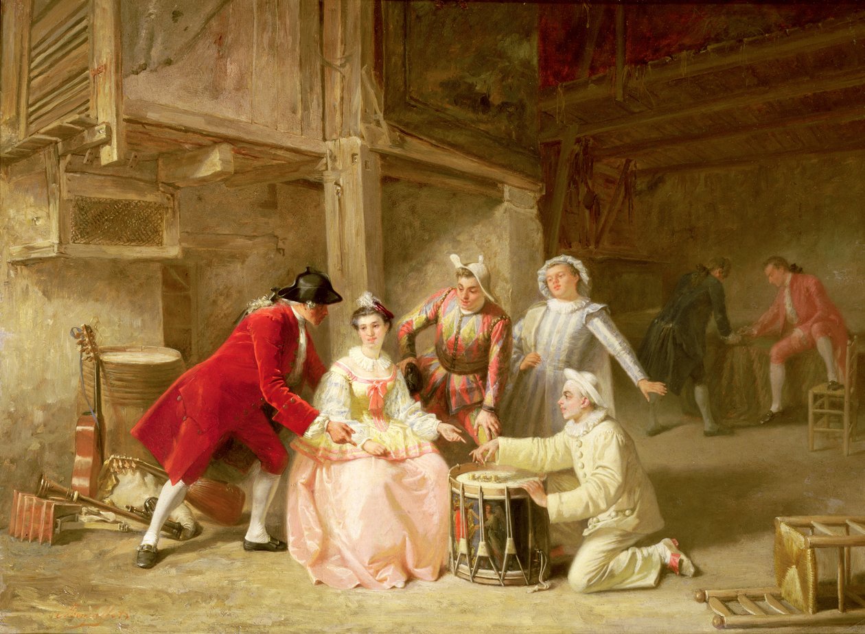 Kumar müzisyen aktörler grubu by Adolphe Francois Monfallet