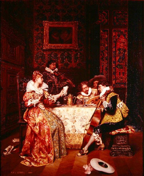 Müzik Partisi by Adolphe Alexandre Lesrel