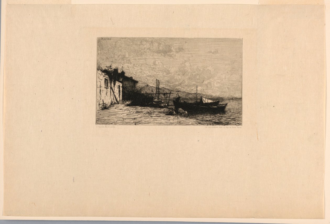Balıkçı Kulübesi (İtalya Sahilleri) by Adolphe Appian
