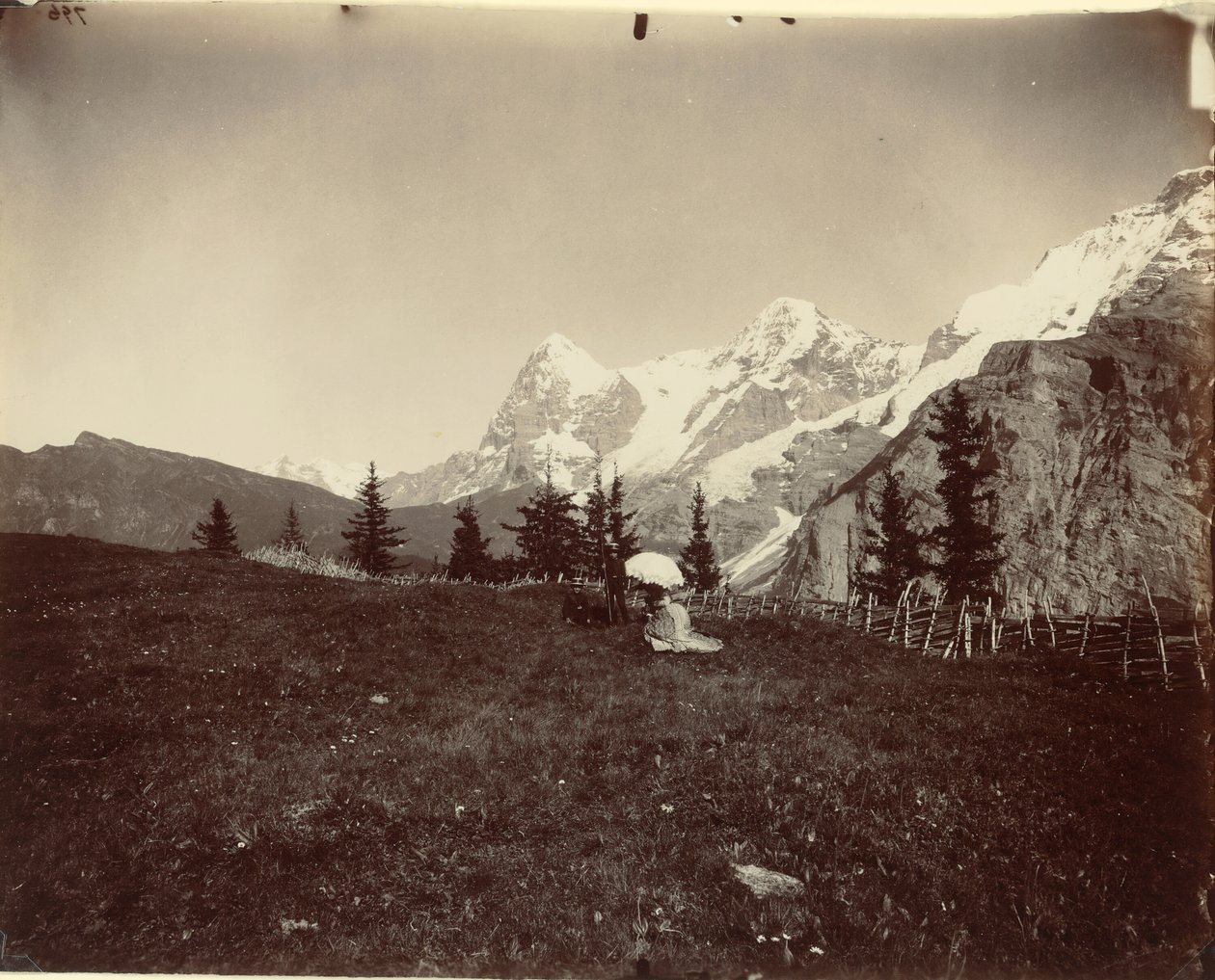 Manzara, İsviçre, c. 1860. by Adolphe Braun