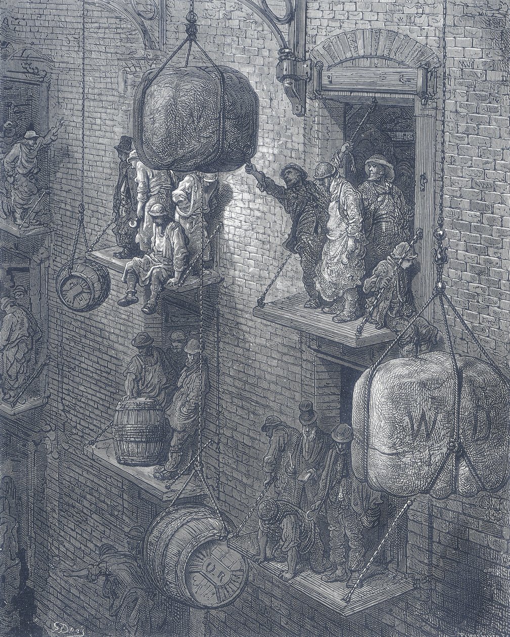 Şehirde Depoculuk, 1872 by Adolphe Francois Pannemaker
