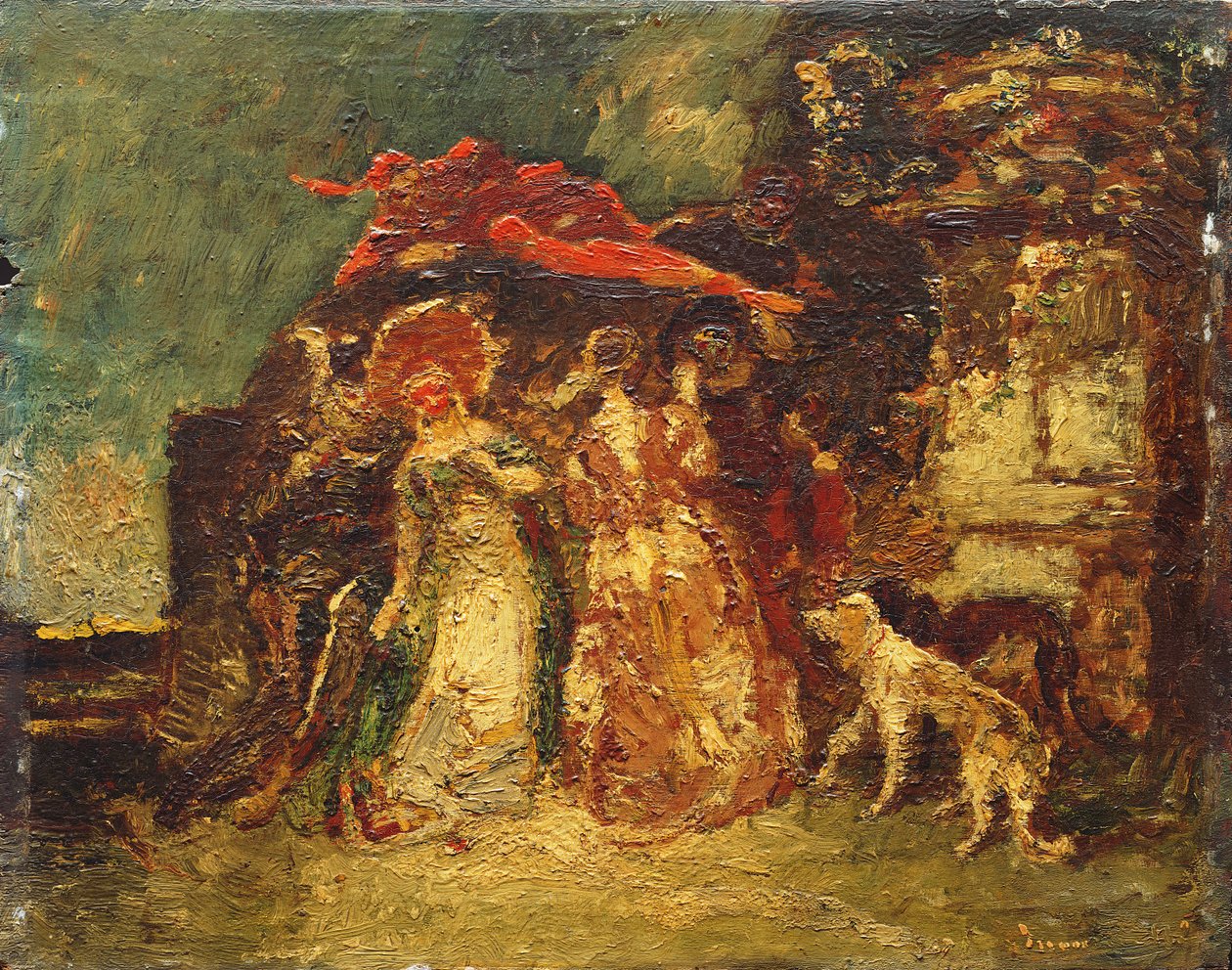Bilinmeyen resim by Adolphe Joseph Thomas Monticelli