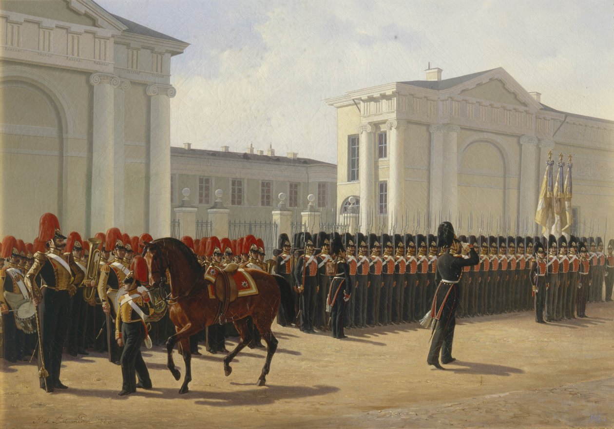 Leib Guard Izmailovo Alayı, 1846 by Adolphe Ladurner