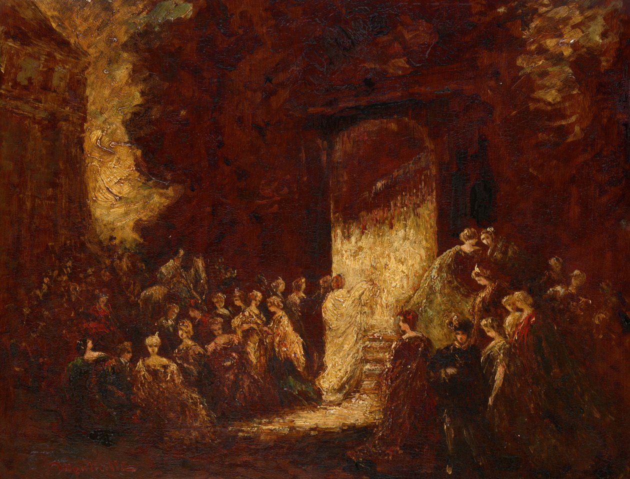 Öğleden Sonra Partisi, c. 1880. by Adolphe Monticelli