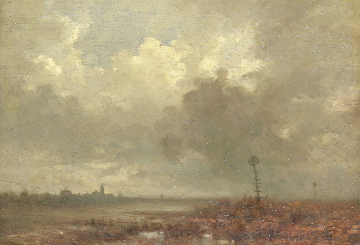 Gece nehir manzarası by Adolphe Mouilleron