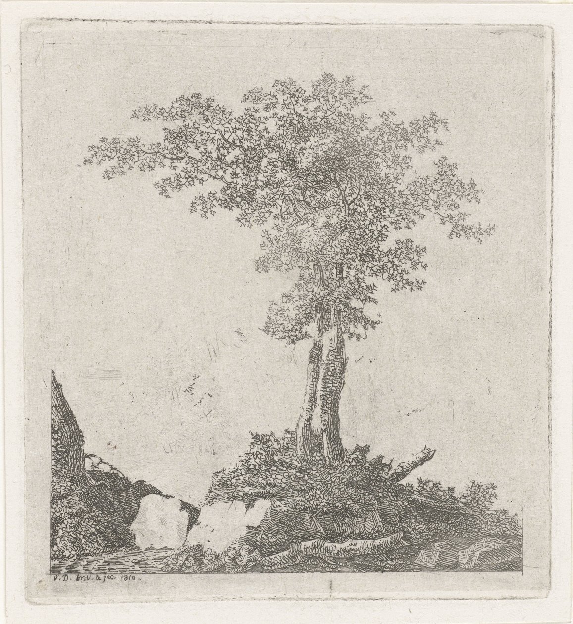 İki ağaç by Adriaan Jacob Willem van Dielen