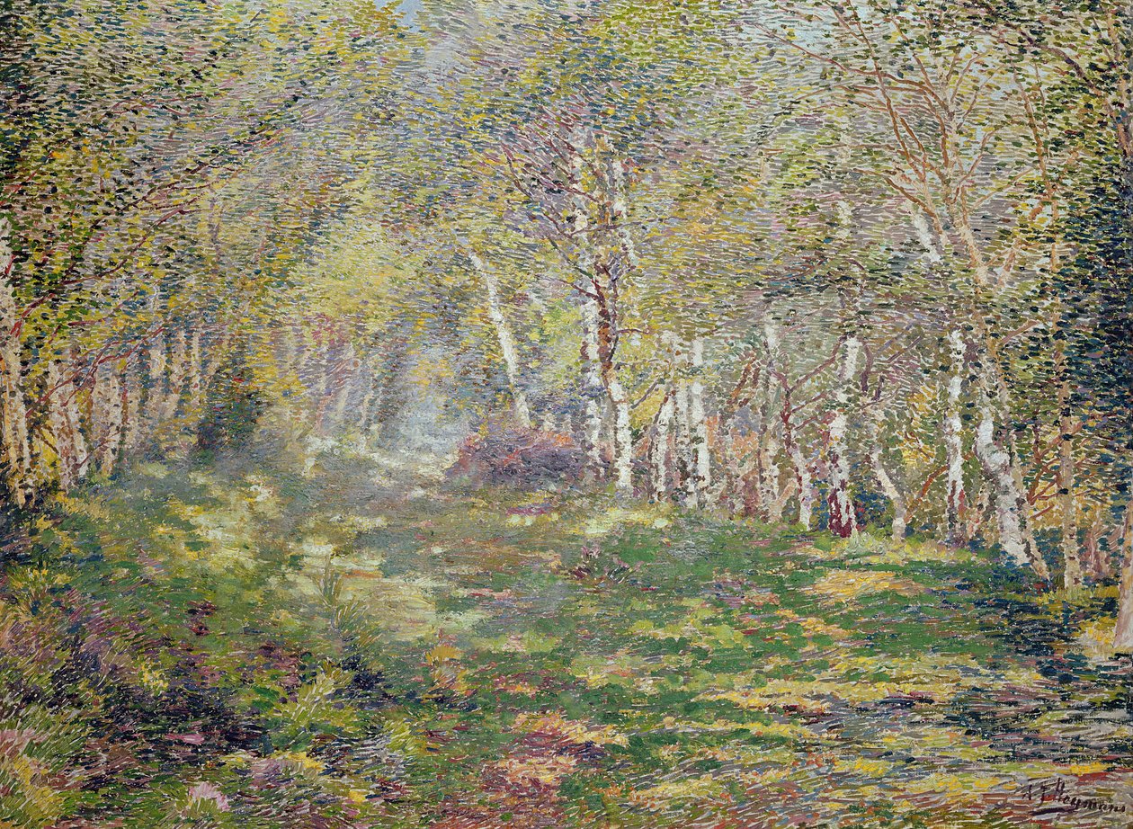 Gümüş Huş (tuval üzerine yağlı boya) by Adriaan Josef Heymans