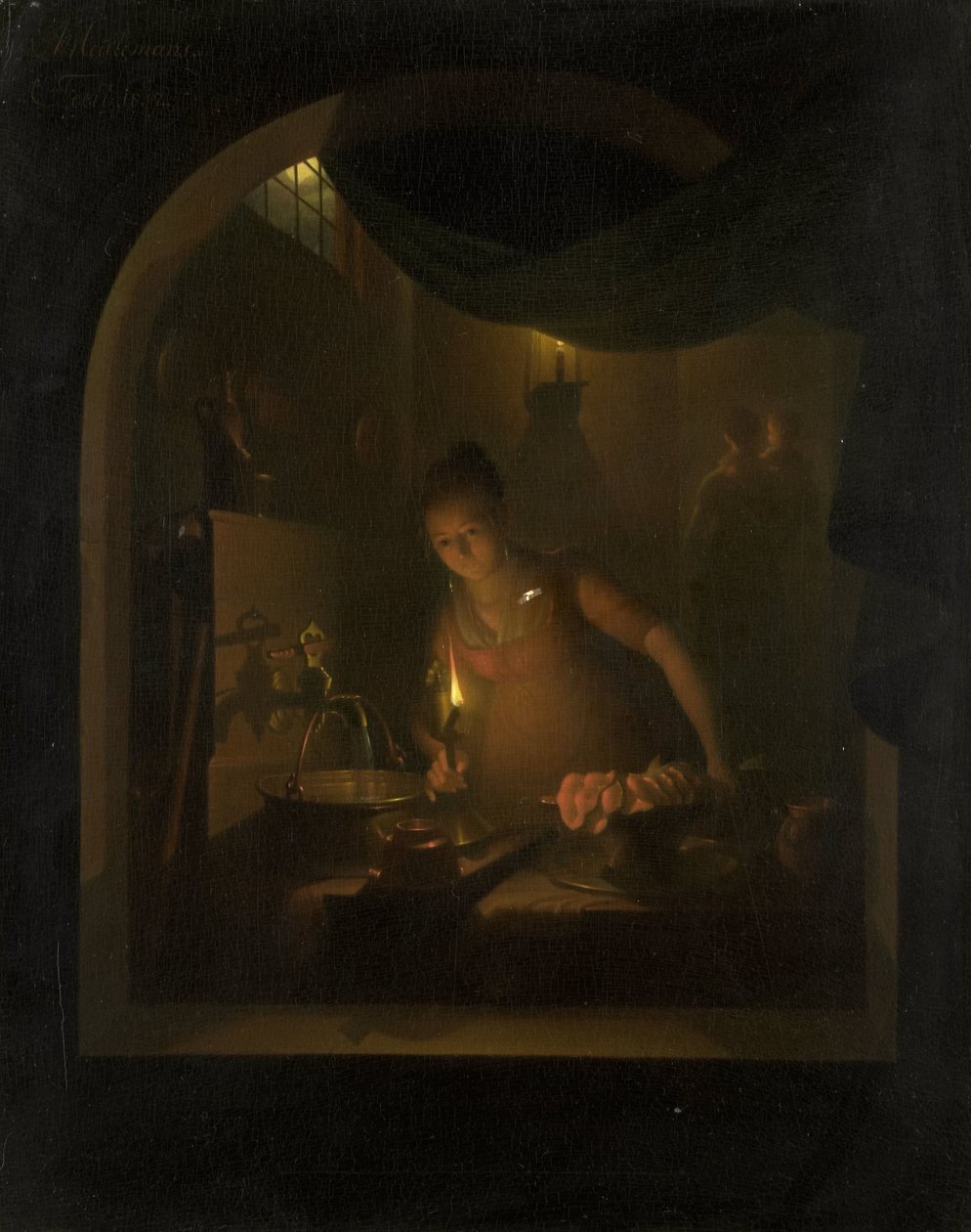 Lamplight tarafından mutfak by Adriaan Meulemans