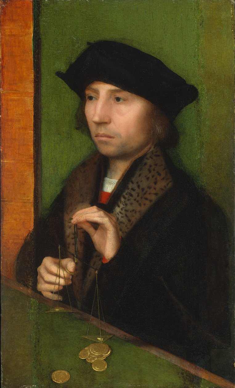 Altın Tartılan Adam, c.1515-20 by Adriaen Isenbrandt or Isenbrant