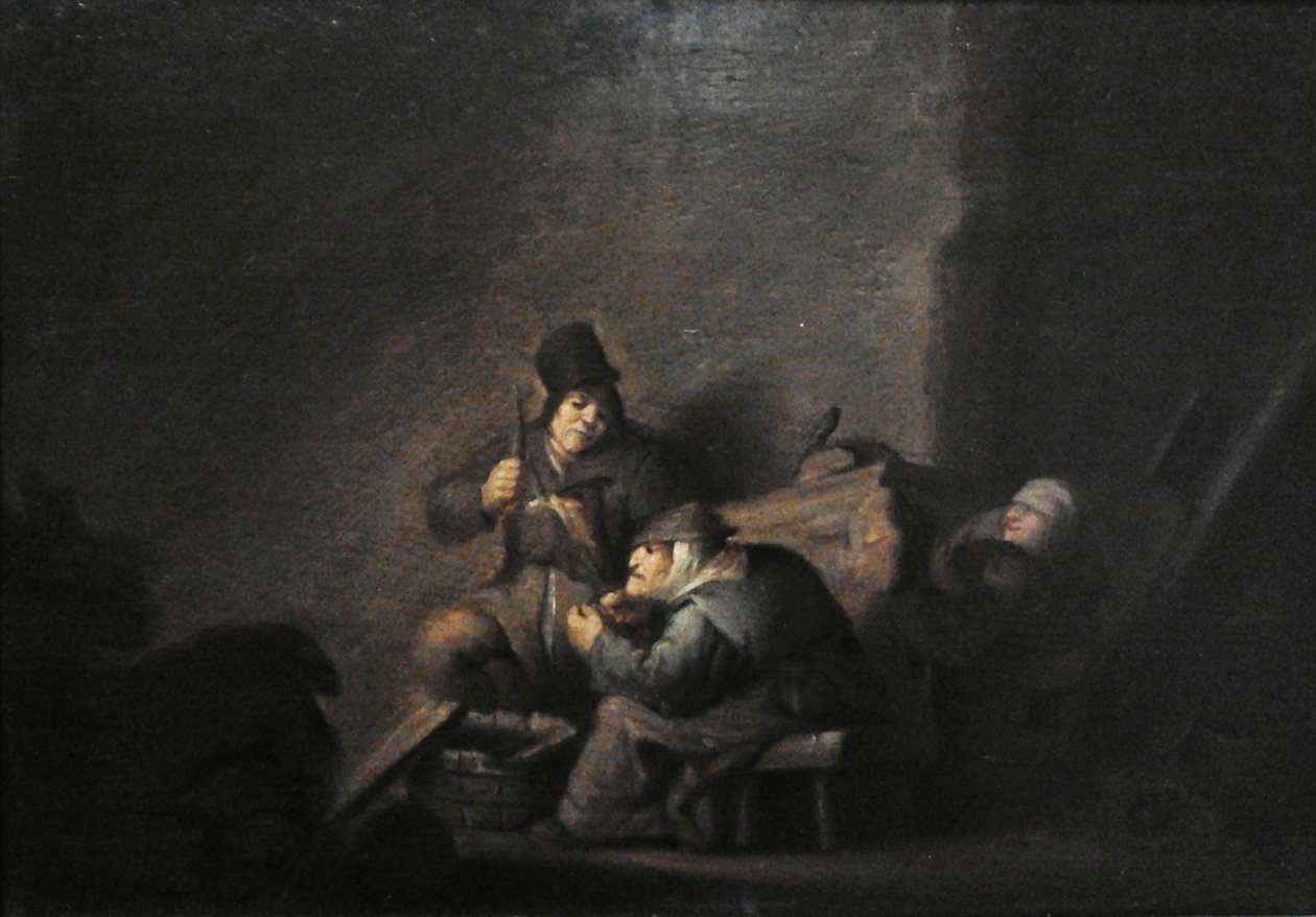 Köylü aile kapalı by Adriaen Jansz. van Ostade